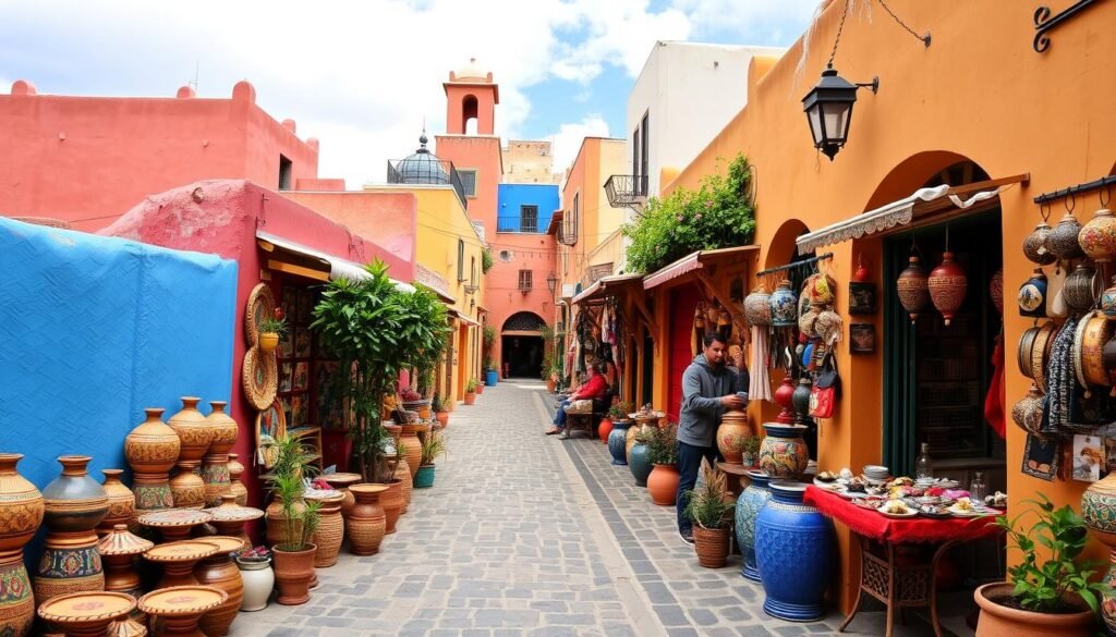 Discover unique souvenirs in Chefchaouen's vibrant souks and shops