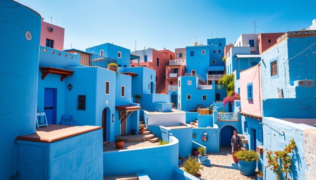 Image of Chefchaouen's blue buildings