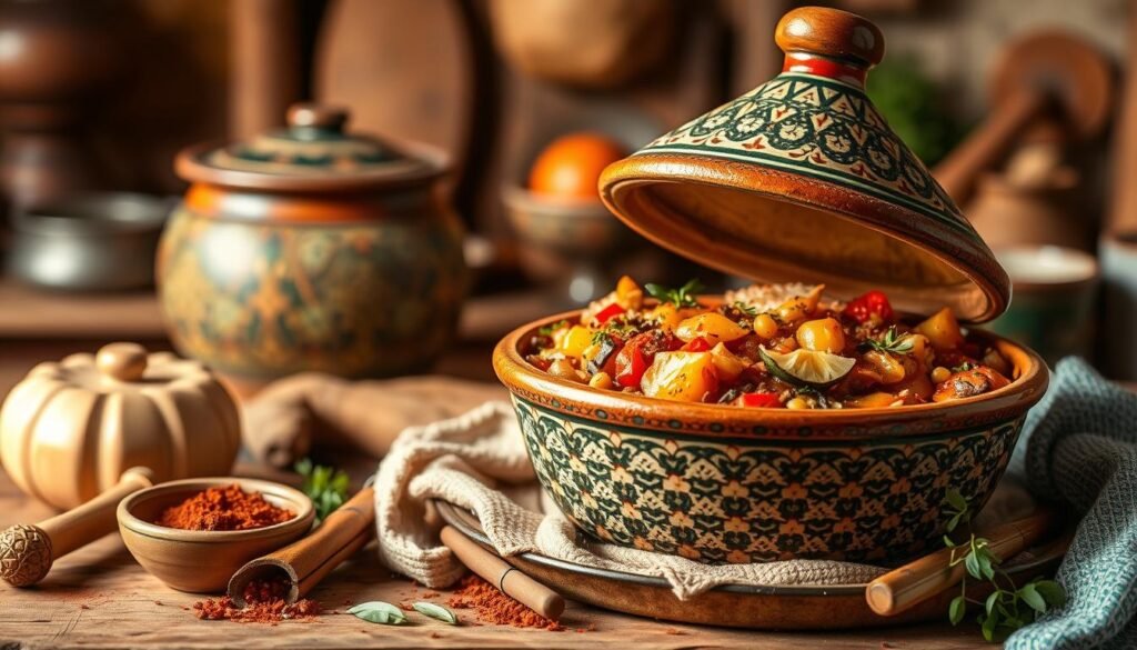 Image of a traditional Moroccan tagine dish