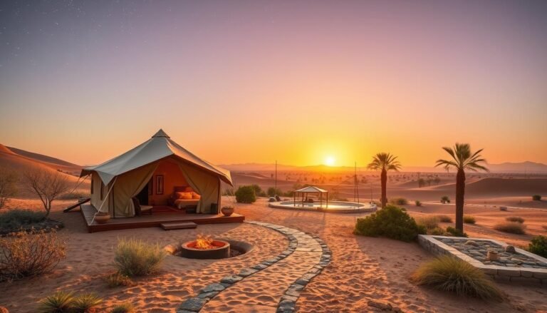 luxury desert camp morocco with hot shower