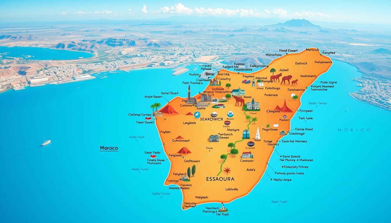 morocco travel destinations map